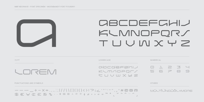 Neo Wave Font free download preview 4 – Display Fonts font