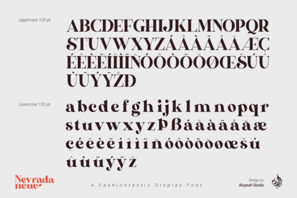 Nevrada Neue Font free download preview 7 – Display Fonts font