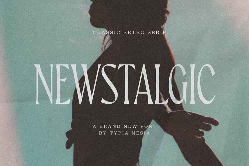 Newstalgic Font free download – Serif Fonts font preview image for Windows and Mac