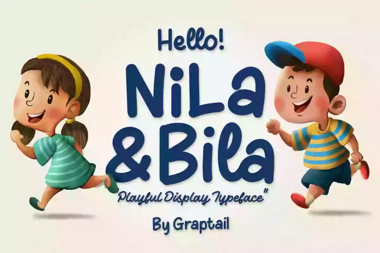 Nila & Bila Font free download preview 11 – Typeface font