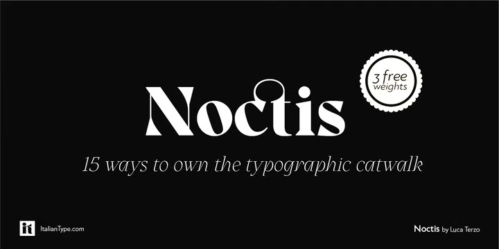 Noctis Font Family free download – Font Family font preview image for Windows and Mac