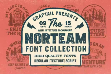 Norteam Font Collection free download – Script font preview