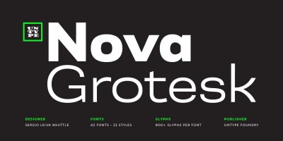 Nova Grotesk Font Family free download – Classic font preview