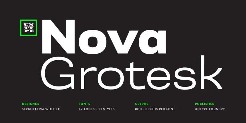 Nova Grotesk Font Family free download preview 9 – Sans Serif Fonts font