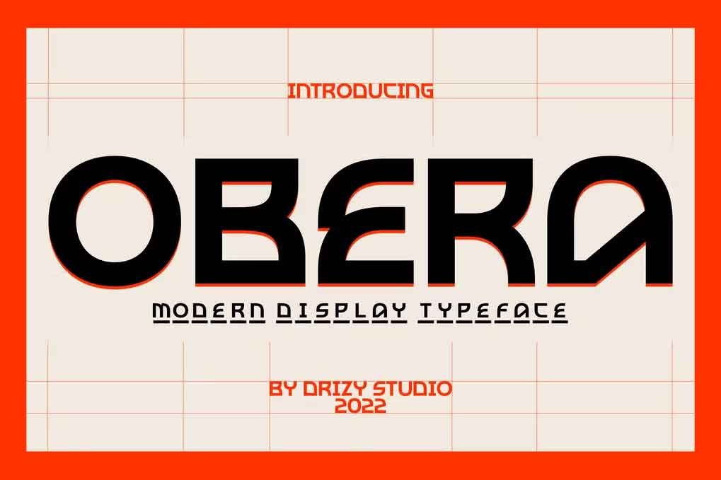 Obera Font free download – Serif Fonts font preview image for Windows and Mac
