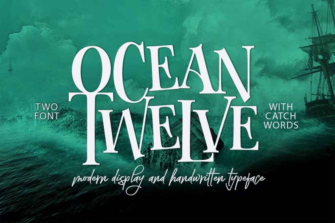 Ocean Twelve Font Duo free download – Serif Fonts font preview image for Windows and Mac
