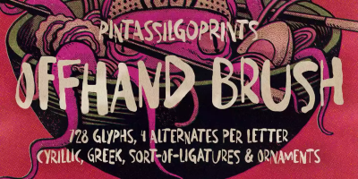 Offhand Brush Font free download – Brush Fonts font preview