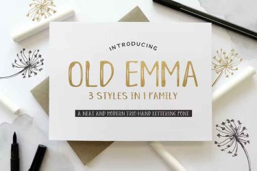 Old Emma Font free download – Serif Fonts font preview