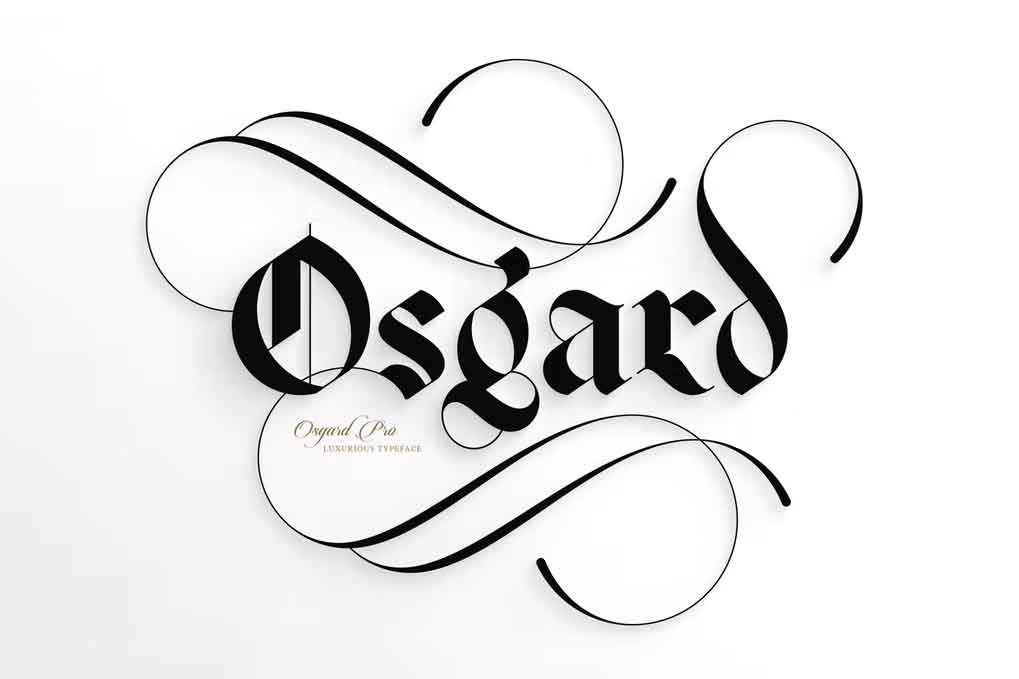 Osgard Pro Font free download – Serif Fonts font preview image for Windows and Mac