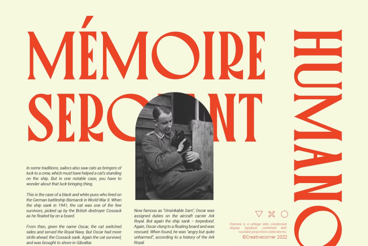 Palmore Font free download preview 3 – Display Fonts font