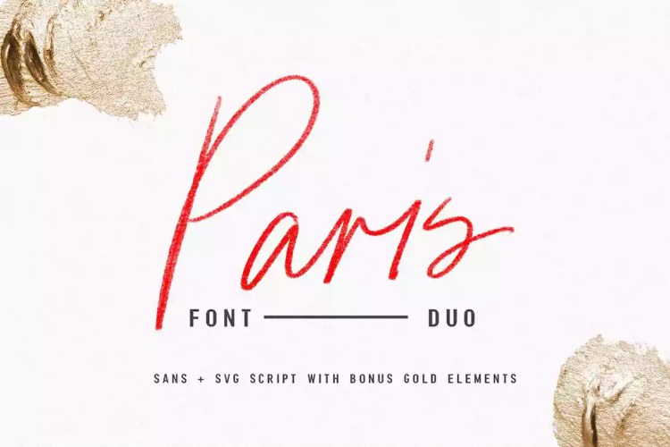 Paris Font Duo free download preview 9 – Script And Handwritten font