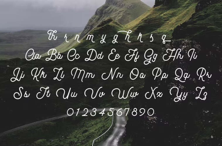 Pathways 4 Styles Font free download preview 2 – Script And Handwritten font