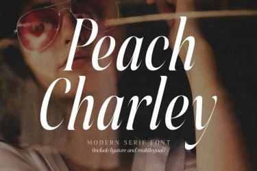 Peach Charley Modern Serif Font free download – Modern font preview