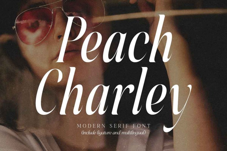Peach Charley Modern Serif Font free download preview 6 – Serif Fonts font