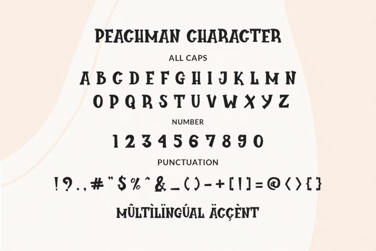 Peachman Font free download preview 3 – Handwriting Fonts font