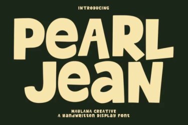 Pearl Jean Font free download – Display Fonts font preview
