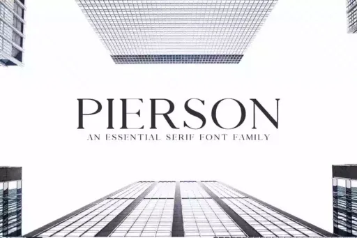 Pierson Font free download – Serif Fonts font preview image for Windows and Mac