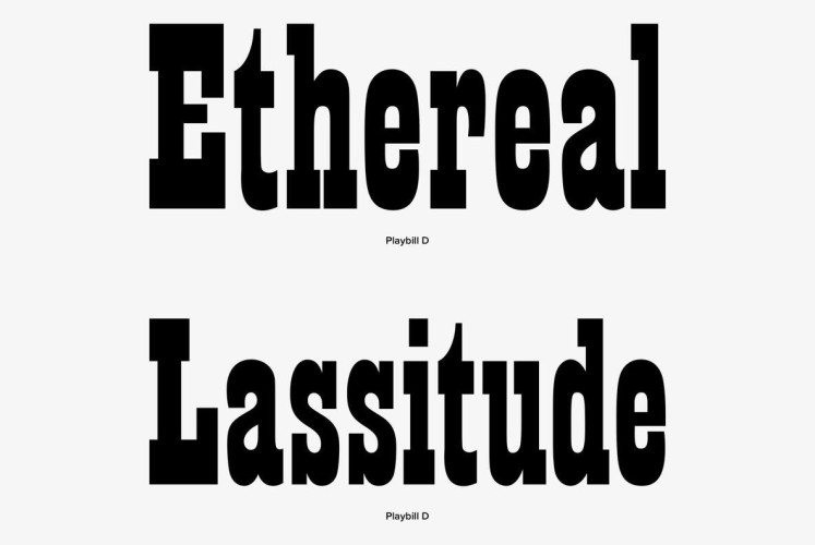 Playbill Font free download preview 3 – Slab Serif Fonts font