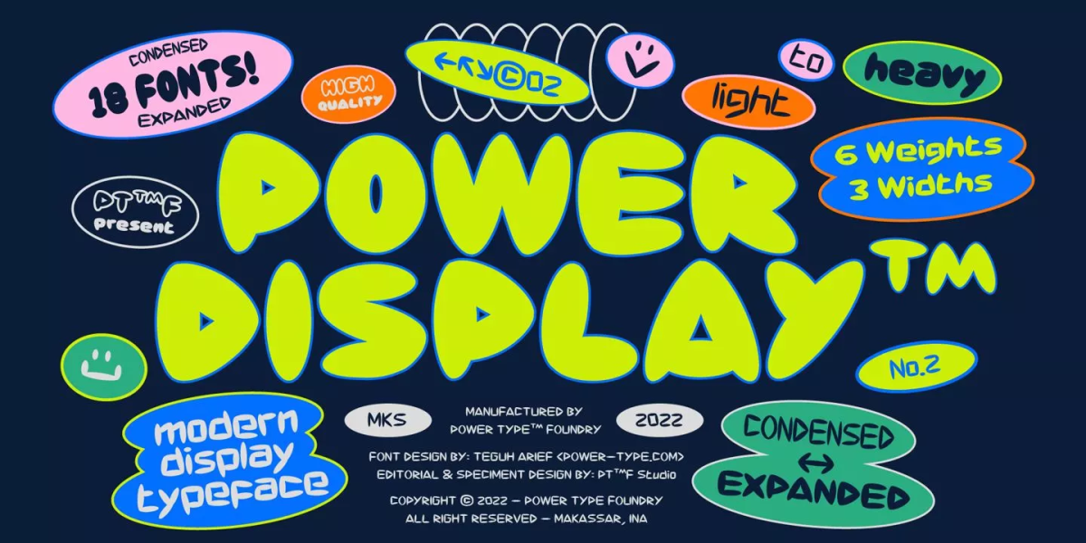 Power Display Font Family free download – Font Family font preview image for Windows and Mac