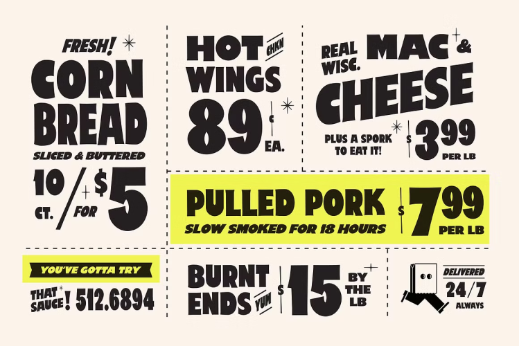 Price Check Font free download preview 4 – Display Fonts font