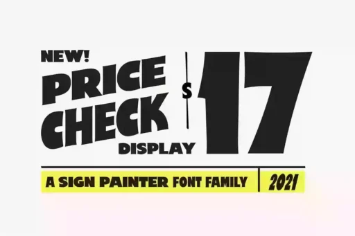 Price Check Font free download preview 10 – Display Fonts font