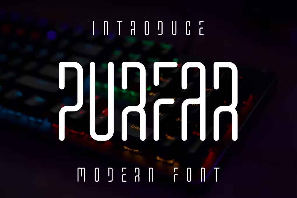 Purfar Font free download – Sans Serif Fonts font preview image for Windows and Mac