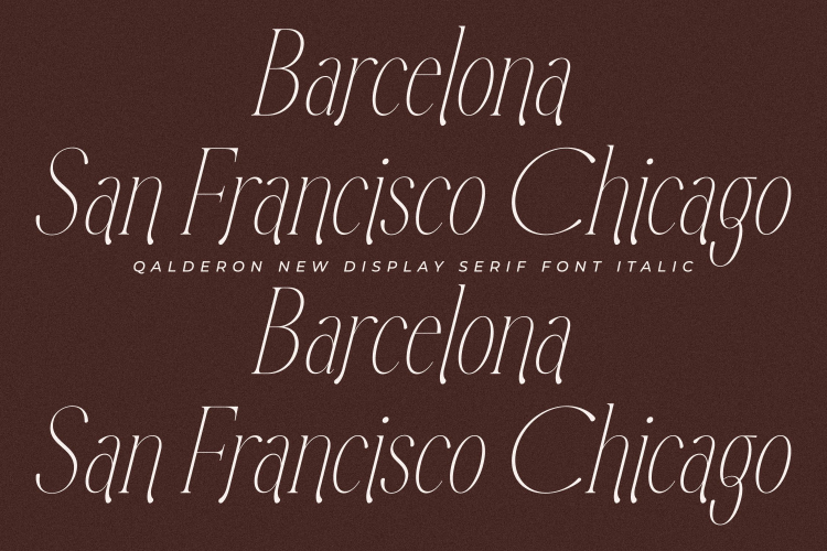 Qalderon Font free download preview 1 – Serif Fonts font