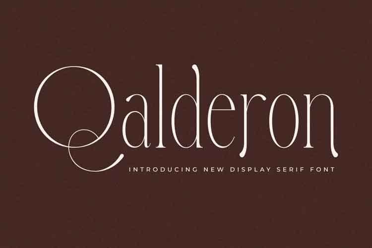 Qalderon Font free download – Serif Fonts font preview image for Windows and Mac
