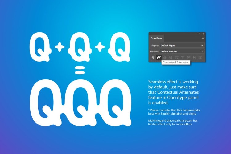 Qimzy – Smooth Sticky Font free download preview 3 – Display Fonts font