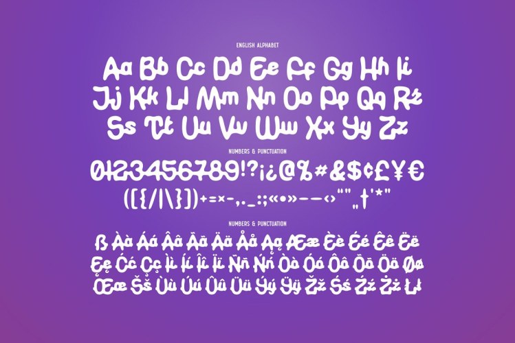 Qimzy – Smooth Sticky Font free download preview 4 – Display Fonts font