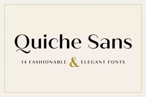 Quiche Sans Font free download – Serif Fonts font preview image for Windows and Mac