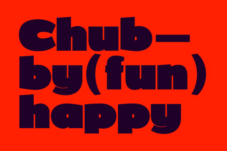 RNS Obesa Fat Font free download preview 2 – Display Fonts font