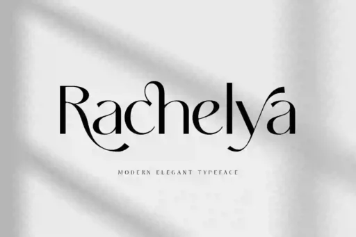 Rachelya Font free download – Typeface font preview image for Windows and Mac