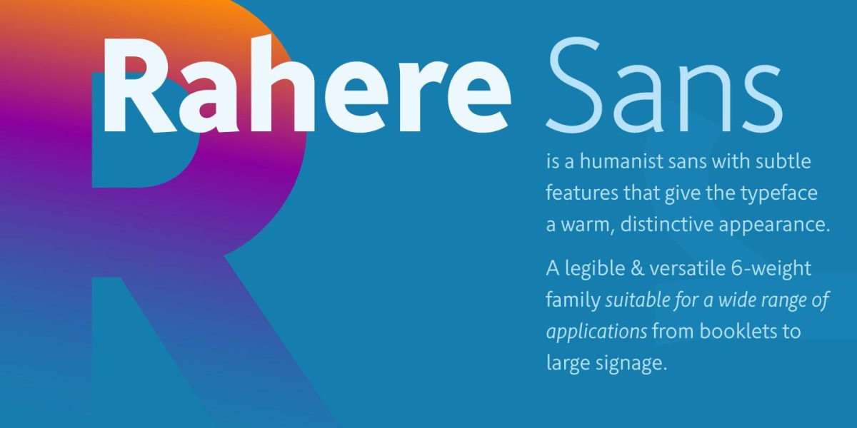 Rahere Sans Font Family free download – Sans Serif Fonts font preview image for Windows and Mac