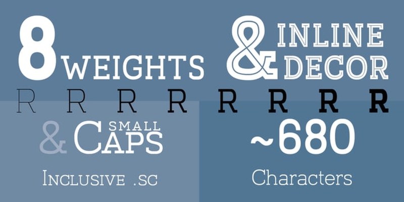 Ratatam Font Family free download preview 2 – Slab Serif Fonts font
