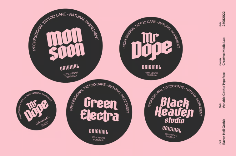 Raven Hell Font free download preview 4 – Display Fonts font