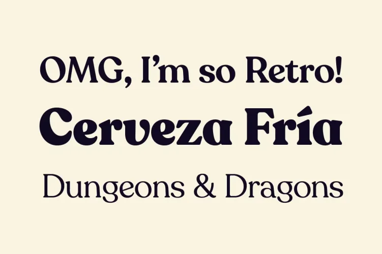 Recoleta Font free download preview 5 – Serif Fonts font