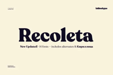 Recoleta Font free download – Serif Fonts font preview