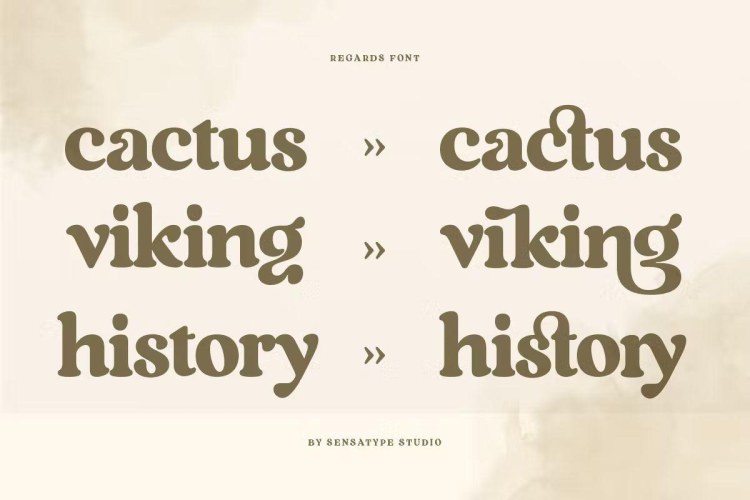 Regards Font free download preview 6 – Serif Fonts font