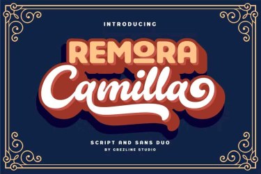 Remora Camilla Display Font free download – Script font preview