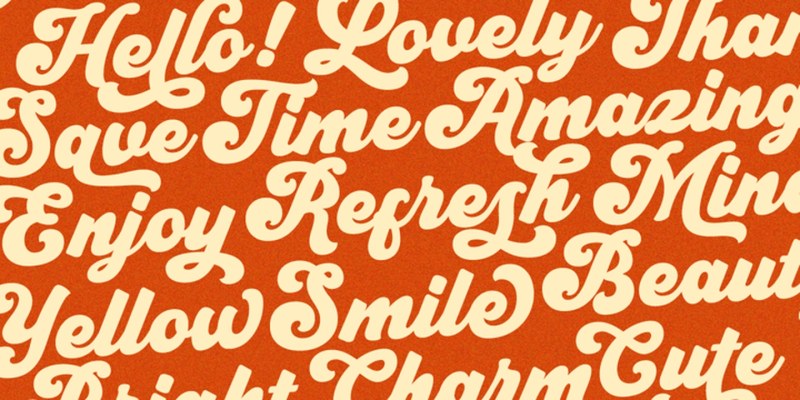 Retro Morely Font Family free download preview 4 – Script And Handwritten font