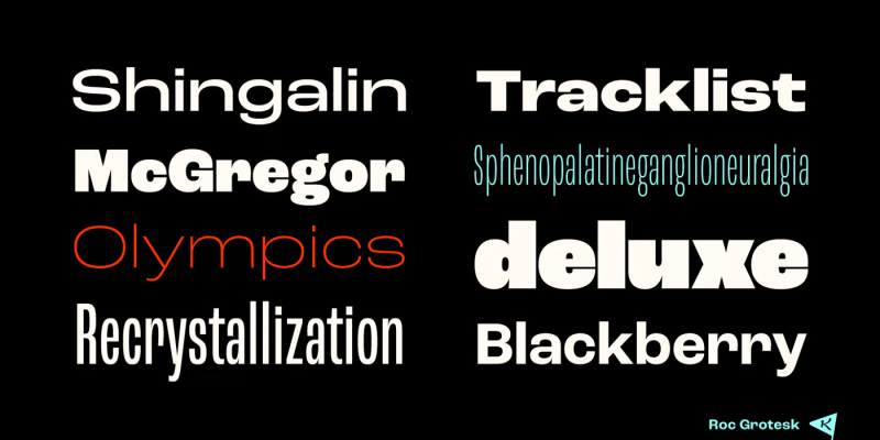 Roc Grotesk Font free download preview 7 – Sans Serif Fonts font