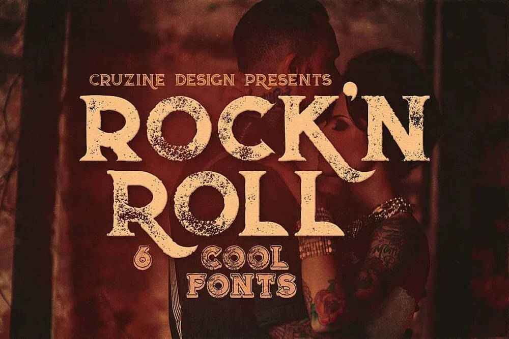 Rock’n Roll Font free download – Serif Fonts font preview image for Windows and Mac