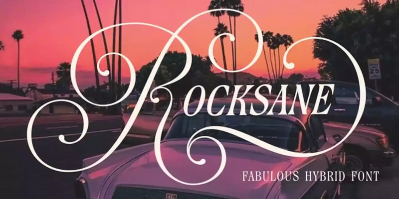 Rocksane Display Font Family free download preview 8 – Display Fonts font