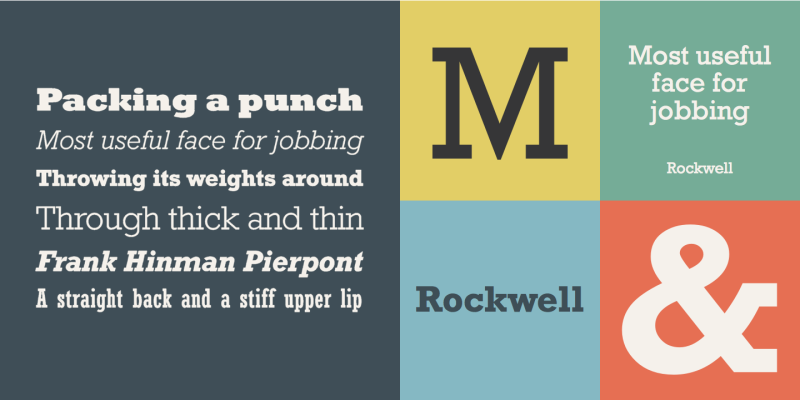 Rockwell Font free download preview 2 – Slab Serif Fonts font