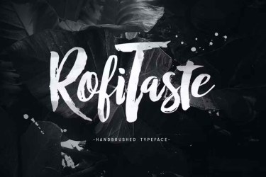 RofiTaste Typeface Font free download – Script And Handwritten font preview