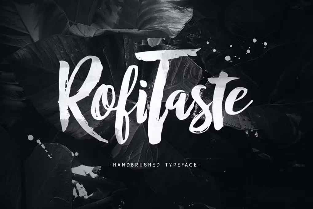RofiTaste Typeface Font free download – Script And Handwritten font preview image for Windows and Mac