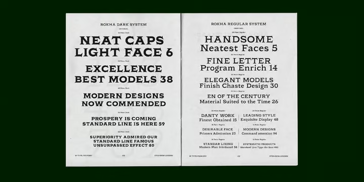 Rokha Font Family free download preview 1 – Font Family font