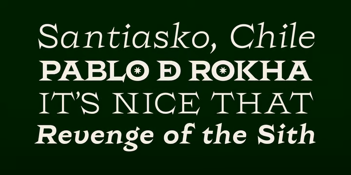 Rokha Font Family free download preview 4 – Font Family font