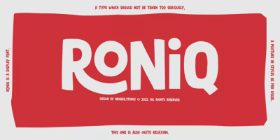 Roniq Font free download – Download font preview